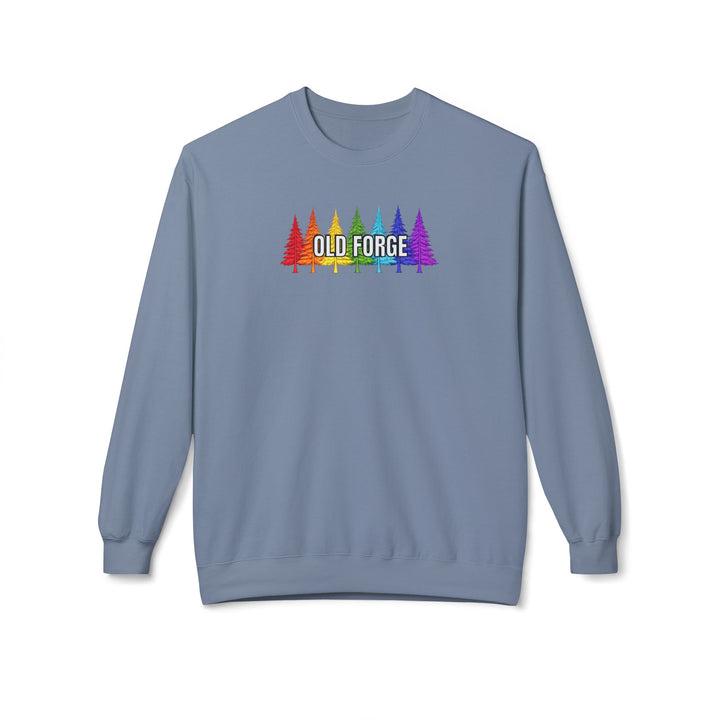 Old Forge Rainbow Trees Sweatshirt
