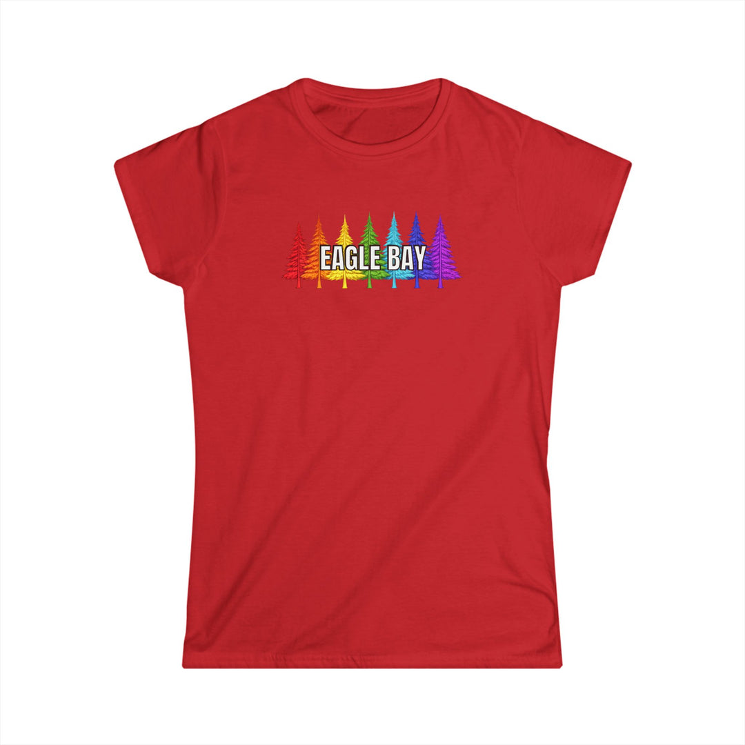 Eagle Bay Ladies Tee Rainbow Trees