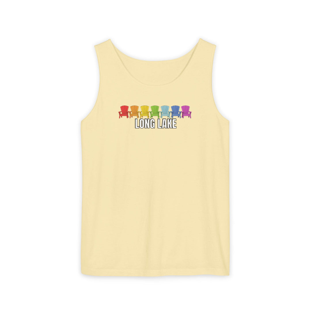 Long Lake Rainbow Chairs  Unisex Tank