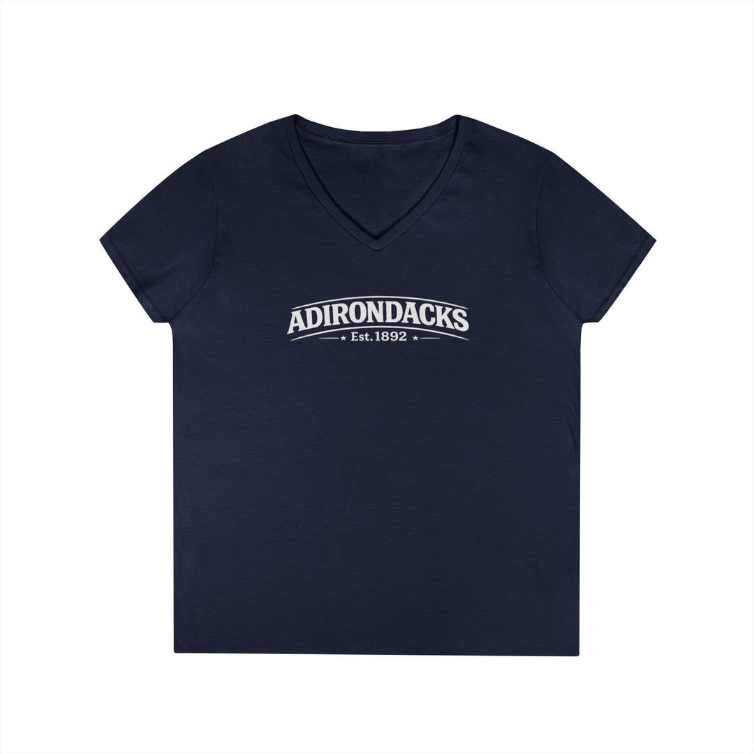 Adirondacks, My Happy Place Ladies V-Neck T-Shirt