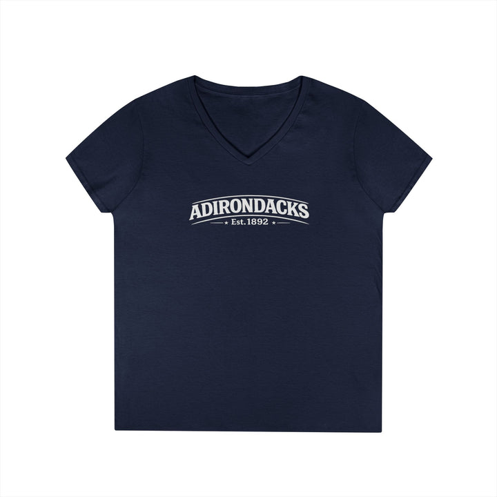 Adirondacks, My Happy Place Ladies V-Neck T-Shirt
