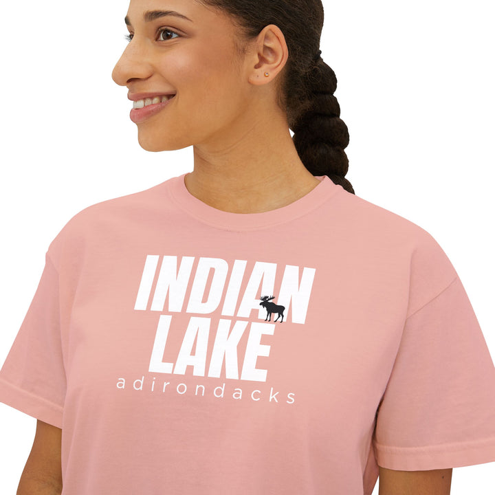 Indian Lake Adirondacks Ladies Boxy Tee