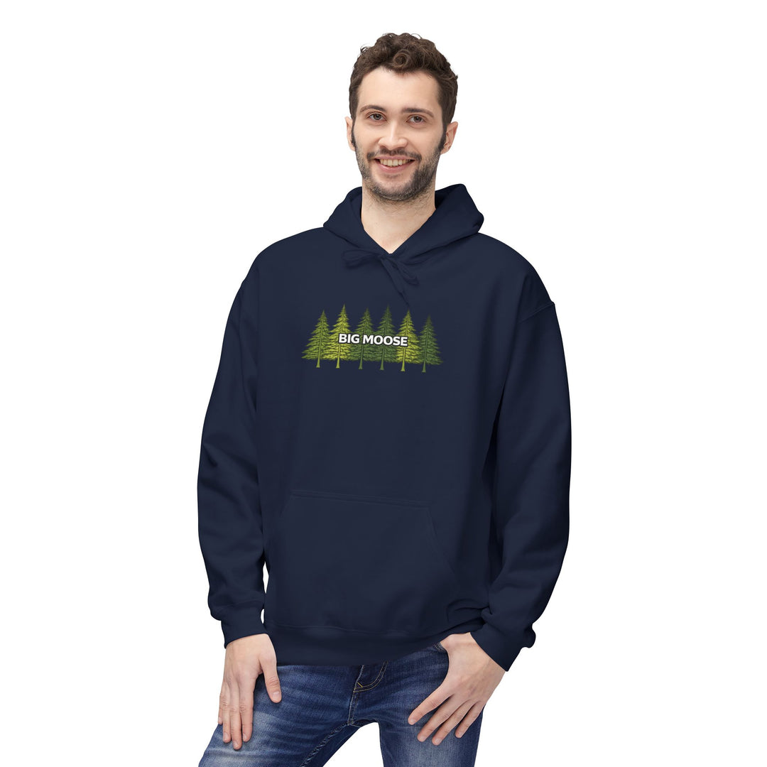 Big Moose Pine Trees Hoodie