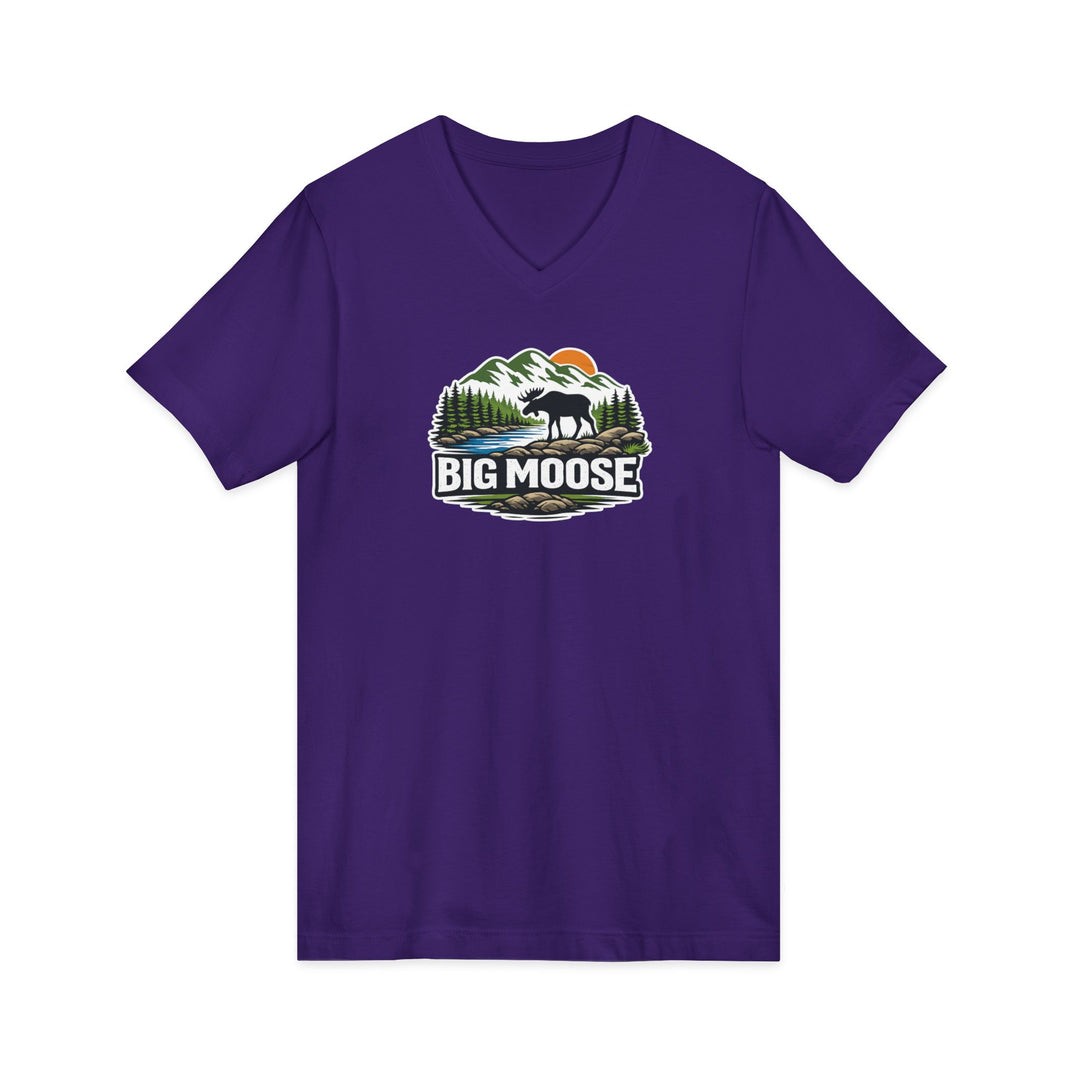 Big Moose Sunset Unisex V-Neck Tee