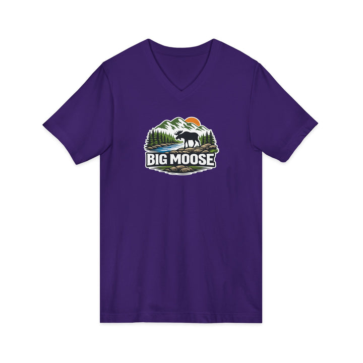Big Moose Sunset Unisex V-Neck Tee