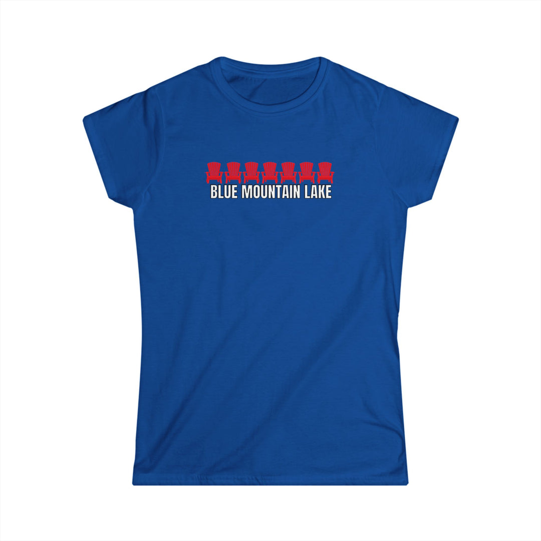 Blue Mountain Lake ADK Chairs Ladies Tee