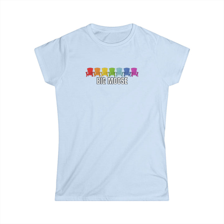 Big Moose Rainbow Chairs Ladies Tee
