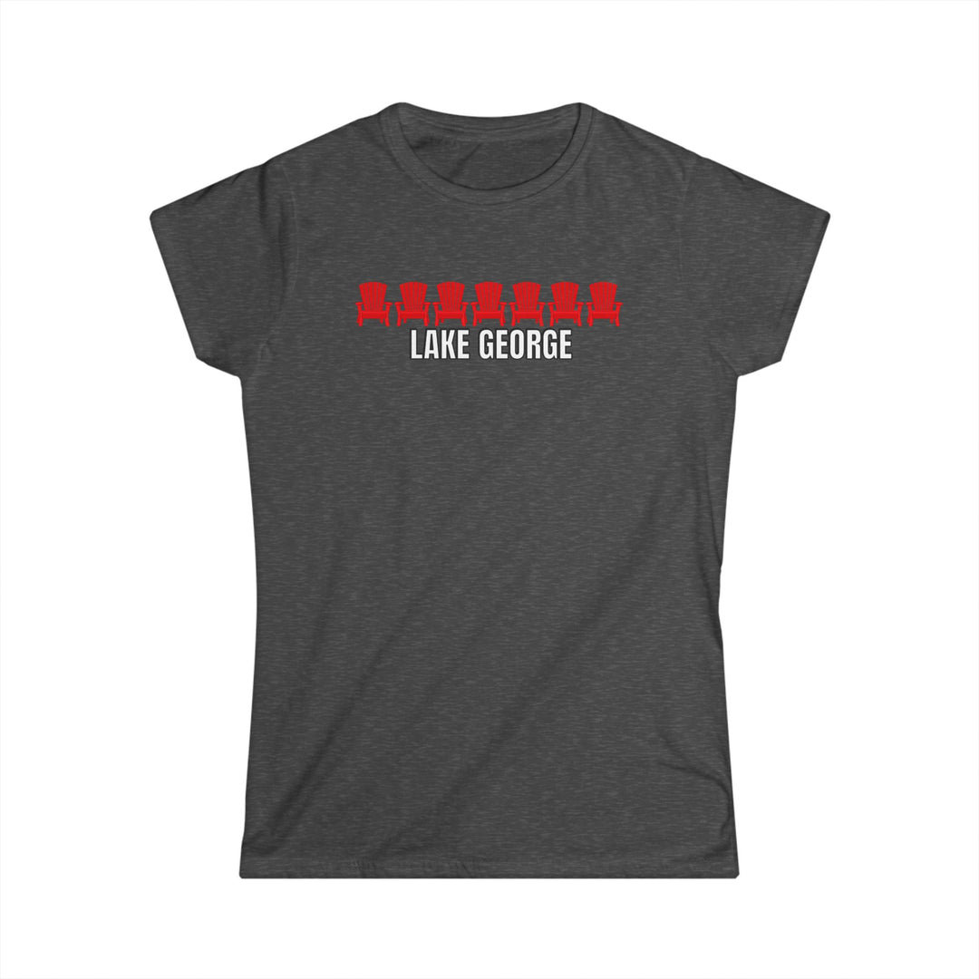 Lake George Red Chairs Ladies T-Shirt