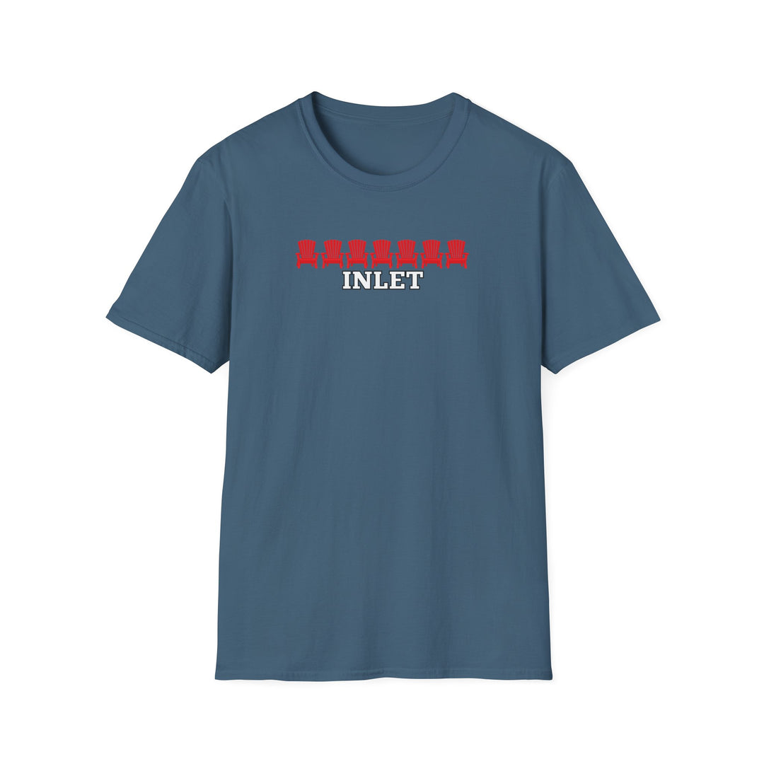 Inlet Unisex T-Shirt - Red Chairs