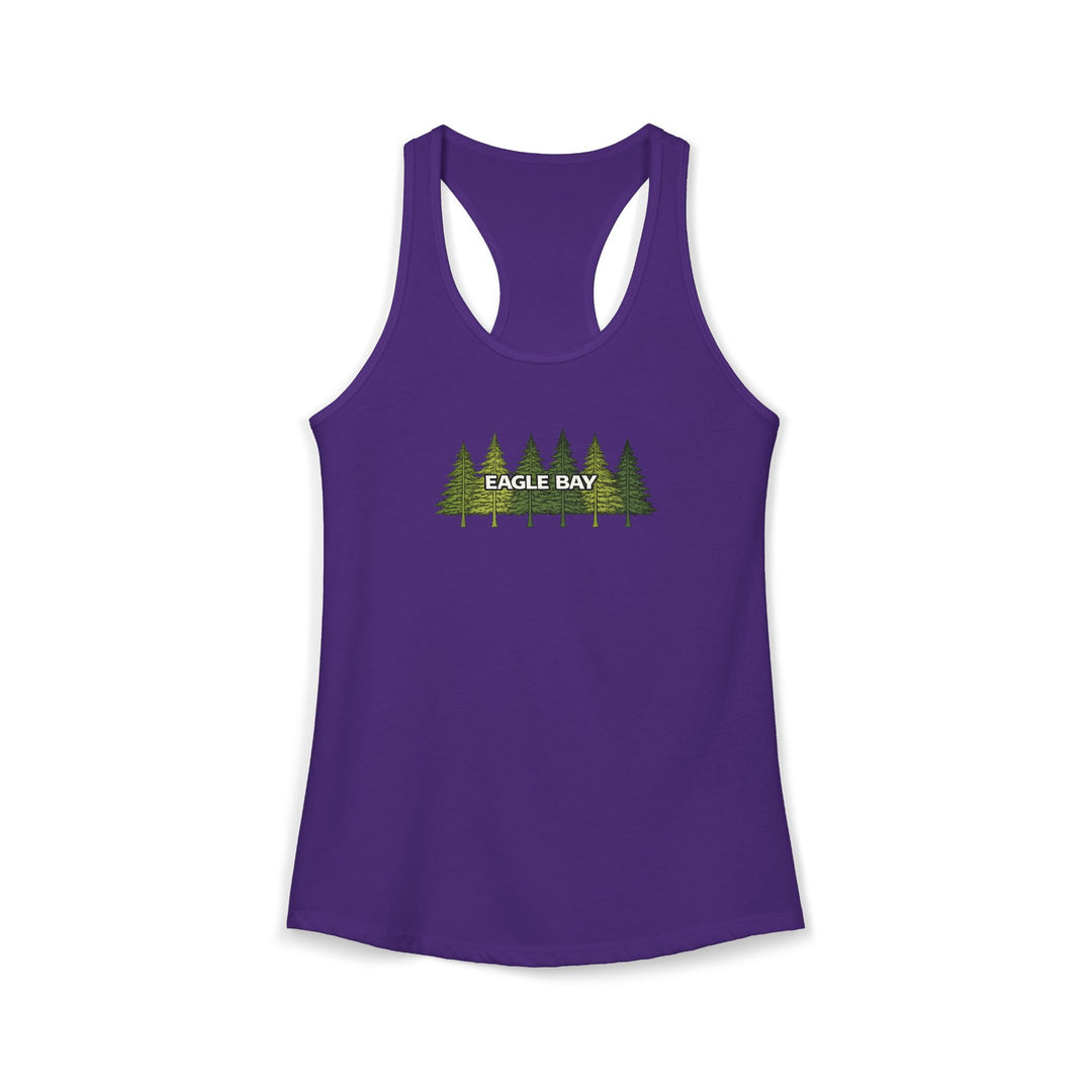 Eagle Bay Ladies Racerback - Pine Trees