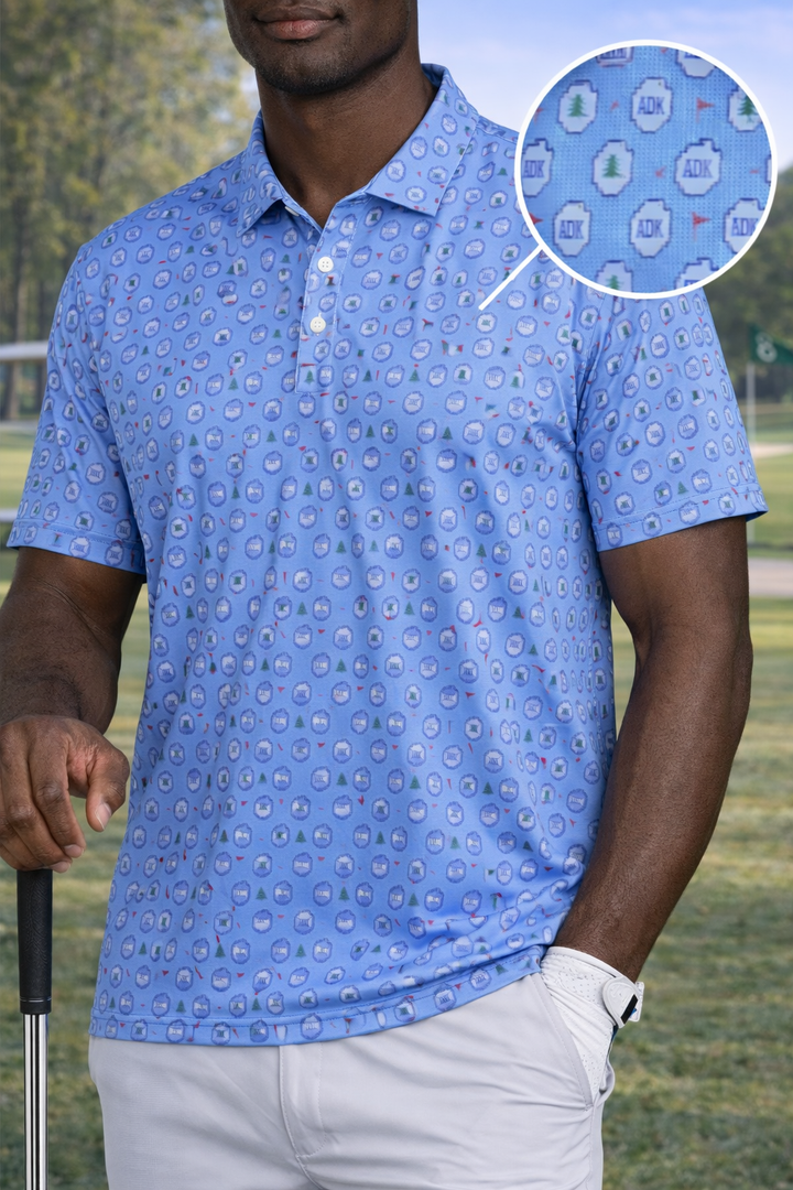 ADK Golf Polo - Lt Blue