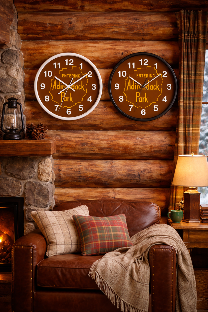 Entering Adirondack Park Wall Clock