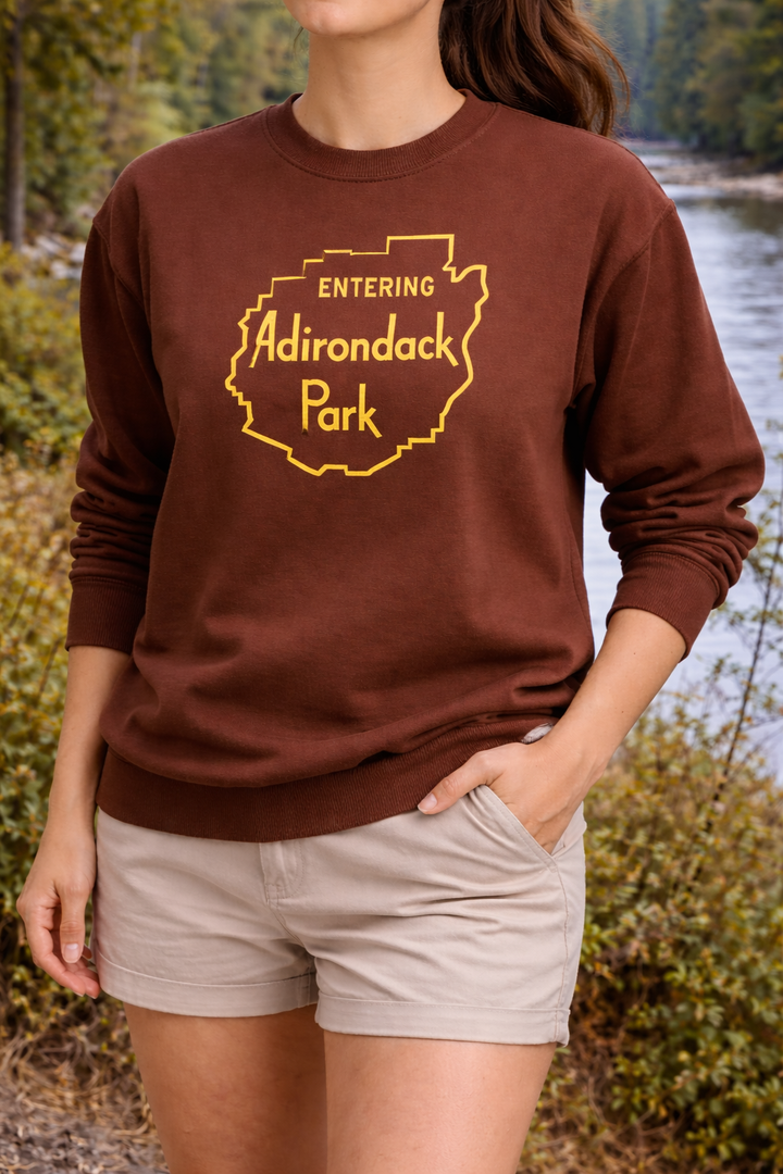 Entering Adirondack Park Sweatshirt