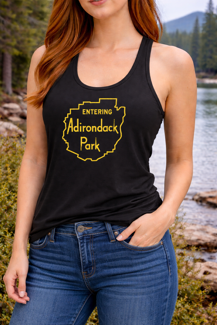 Entering Adirondack Park Ladies Racerback