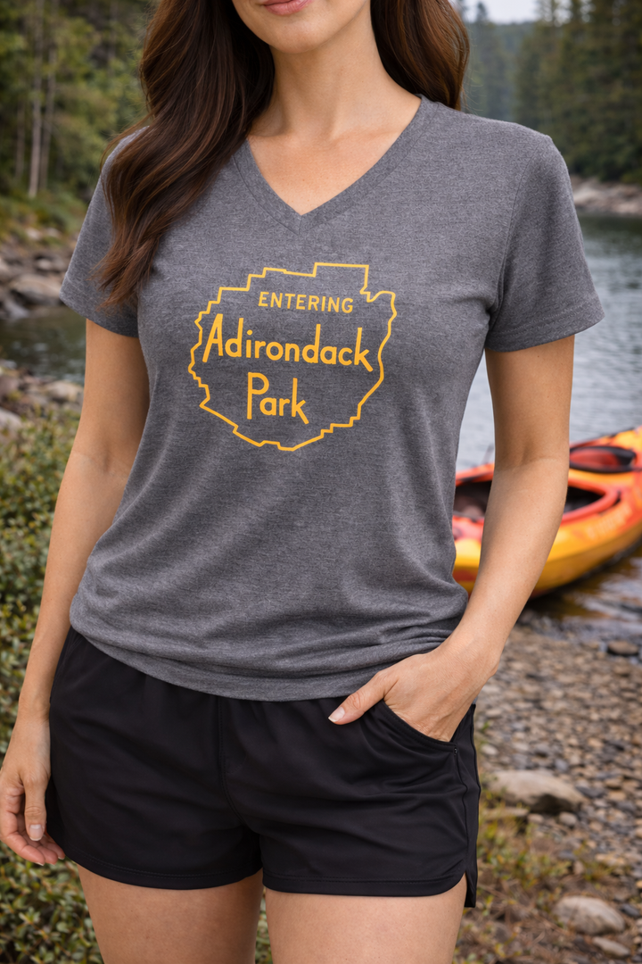 Entering Adirondack Park Unisex V-Neck