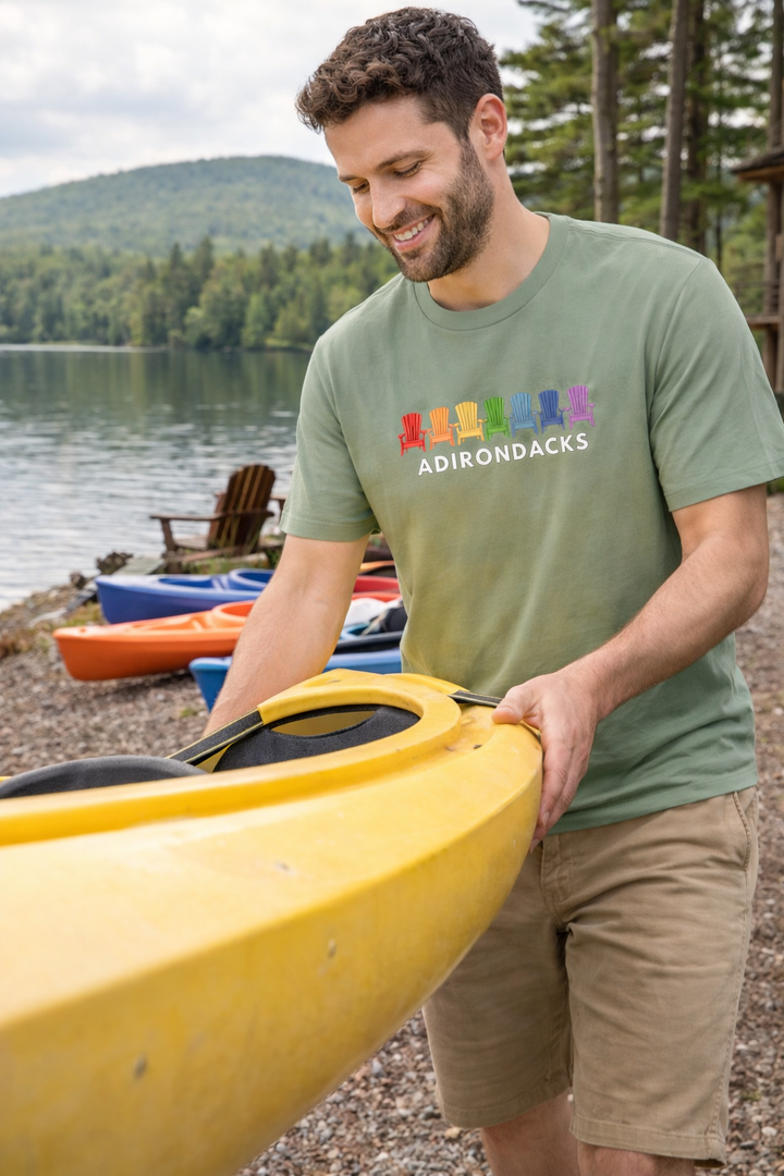Adirondack Rainbow Chairs Unisex T-shirt