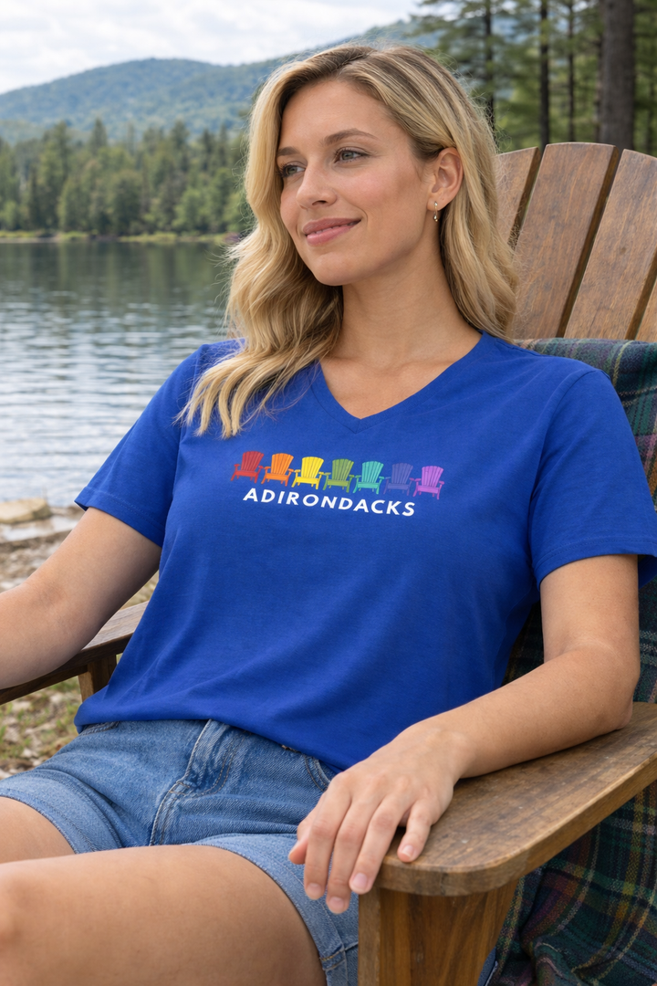 Adirondack Rainbow Chairs Ladies V-Neck