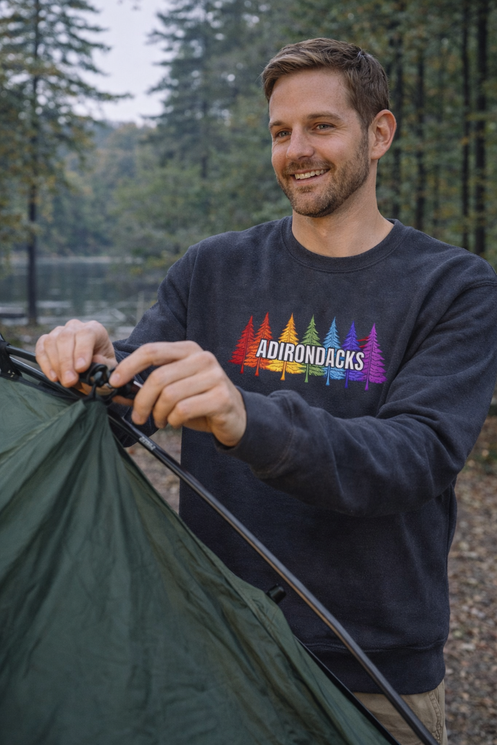 Adirondack  Rainbow Trees Sweatshirt
