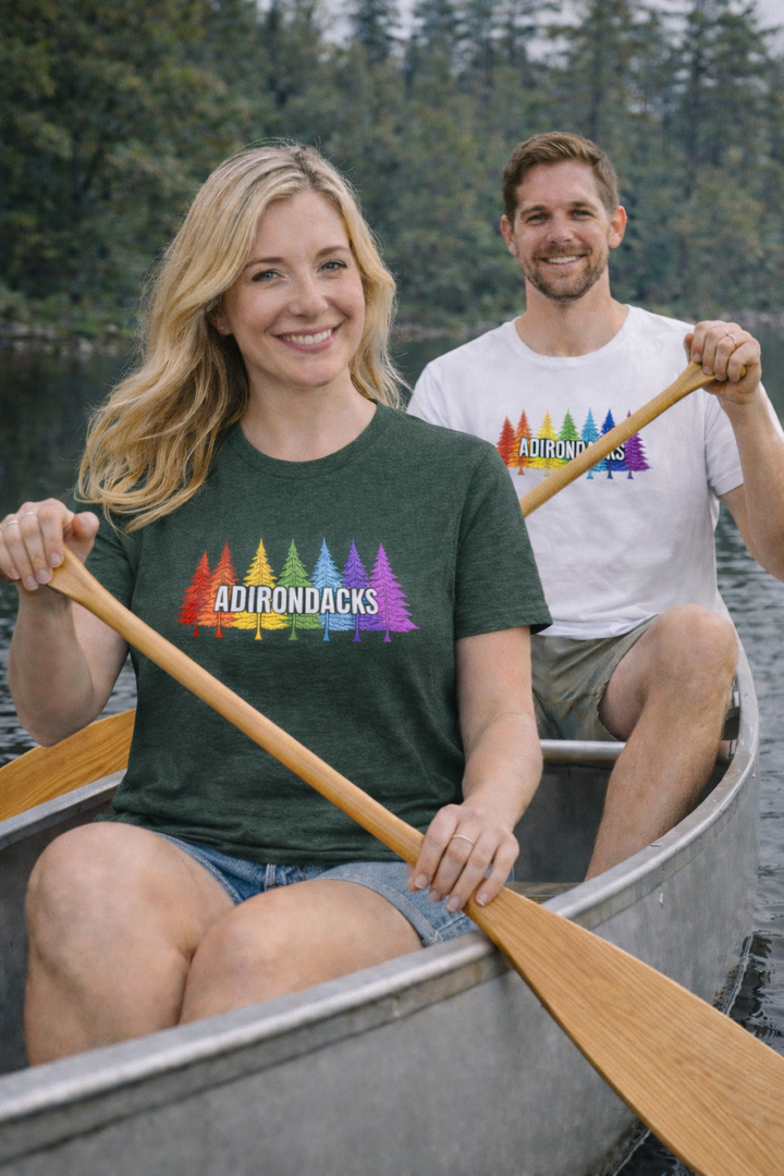 Adirondacks Rainbow Trees Unisex T-Shirt