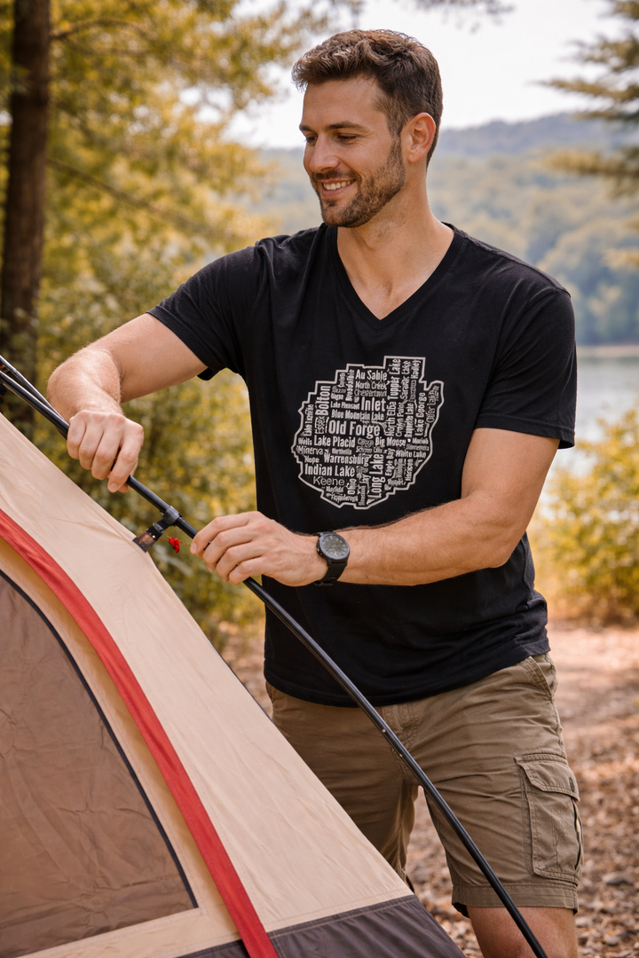 Adirondack Towns Unisex V-Neck