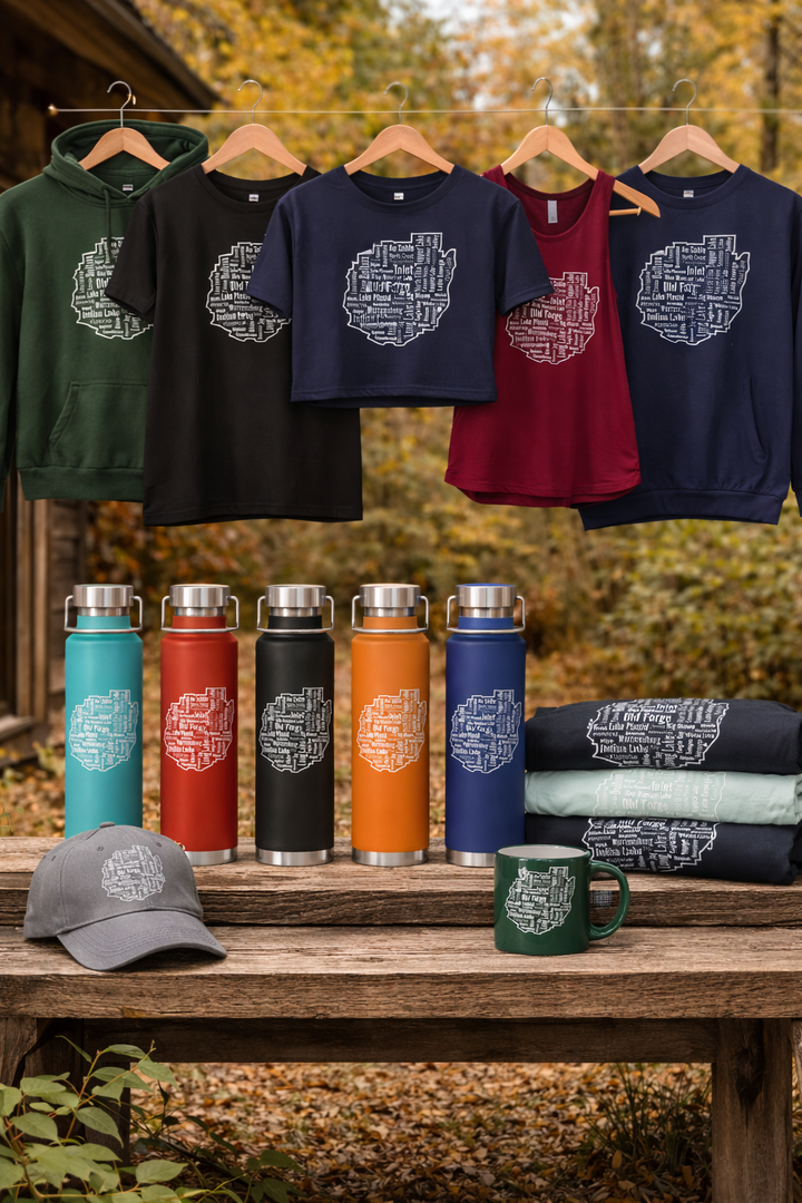 Adirondack Towns Copper-Lined Water Bottle