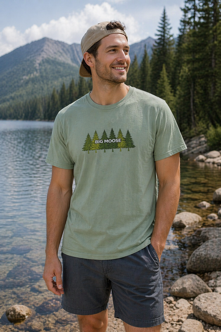 Big Moose Pine Tree T-Shirt