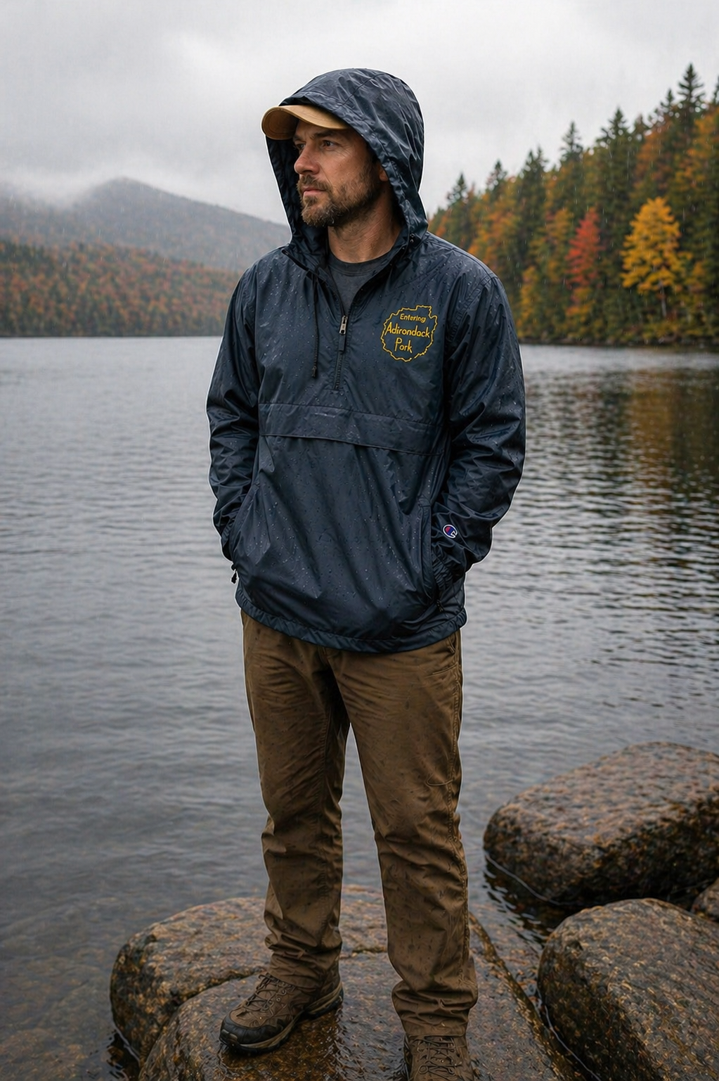 Entering Adirondack Park Pullover Windbreaker
