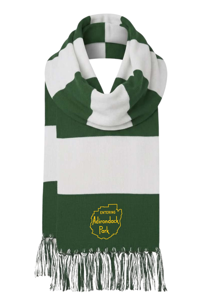 Entering Adirondack Park Embroidered Scarf