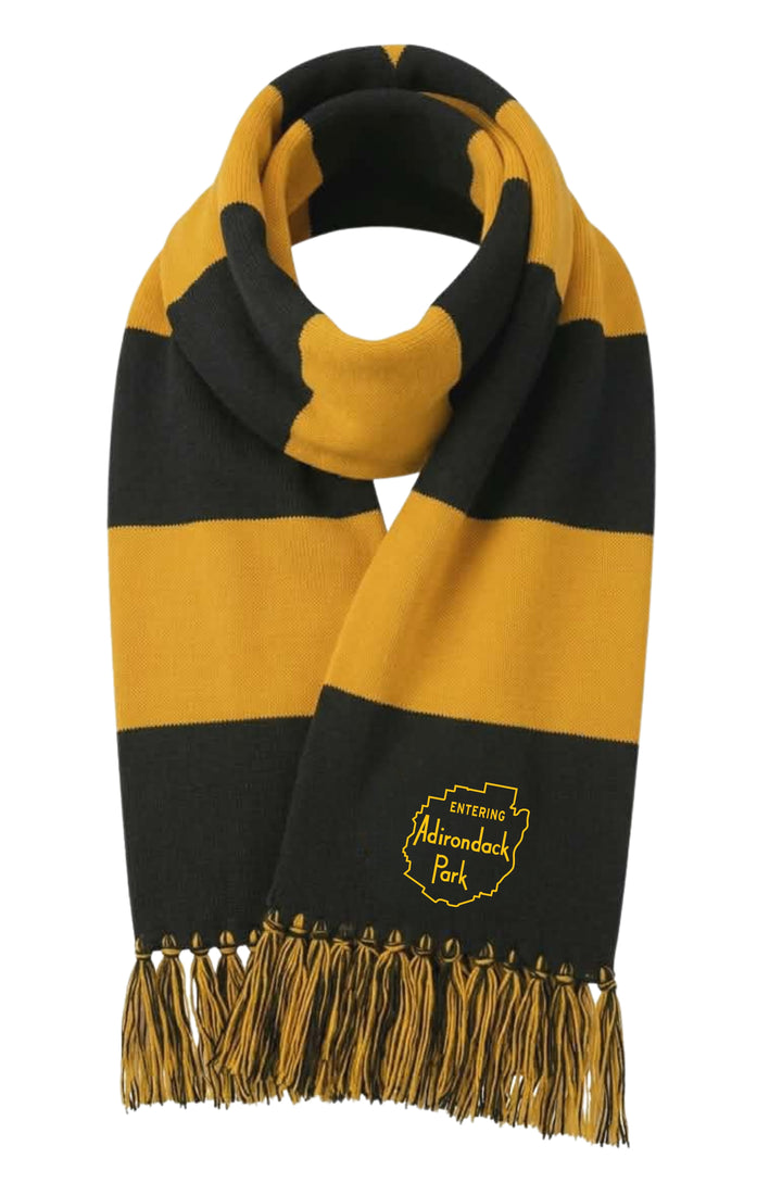 Entering Adirondack Park Embroidered Scarf