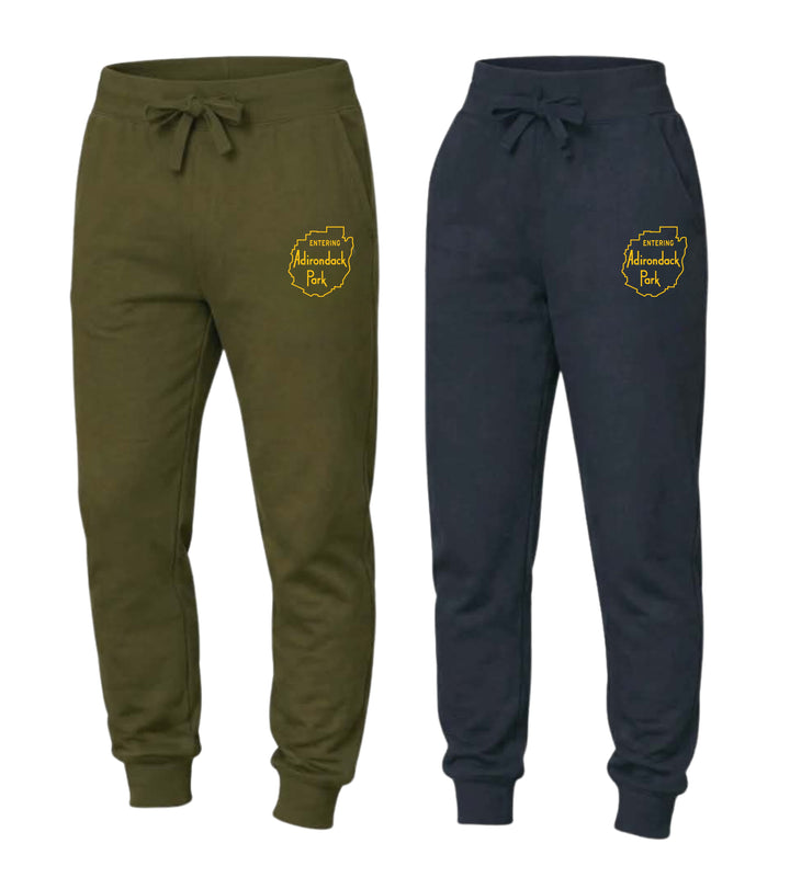 Entering Adirondack Park - Embroidered Fleece Sweatpants