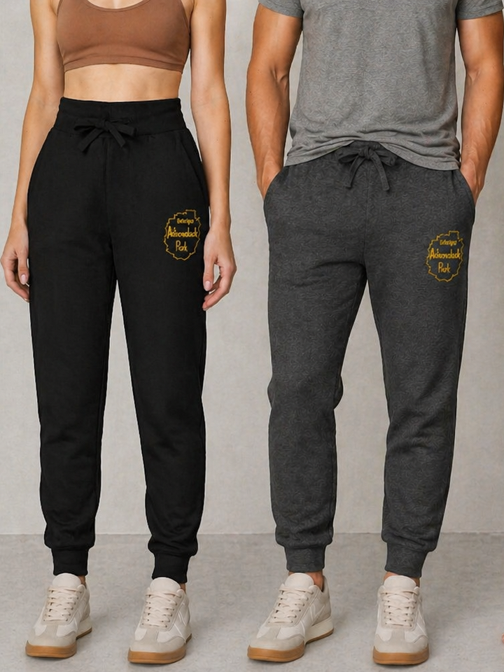Entering Adirondack Park - Embroidered Fleece Sweatpants