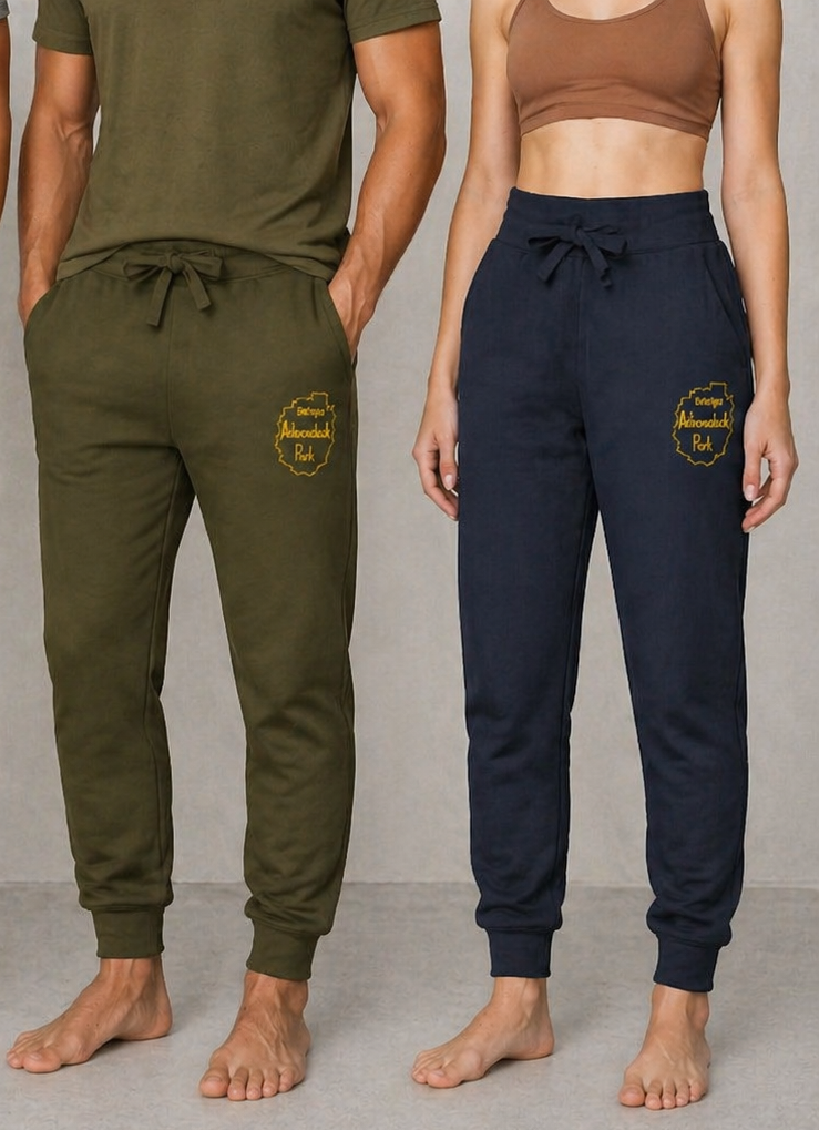 Entering Adirondack Park - Embroidered Fleece Sweatpants