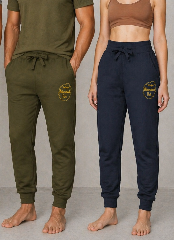 Entering Adirondack Park - Embroidered Fleece Sweatpants