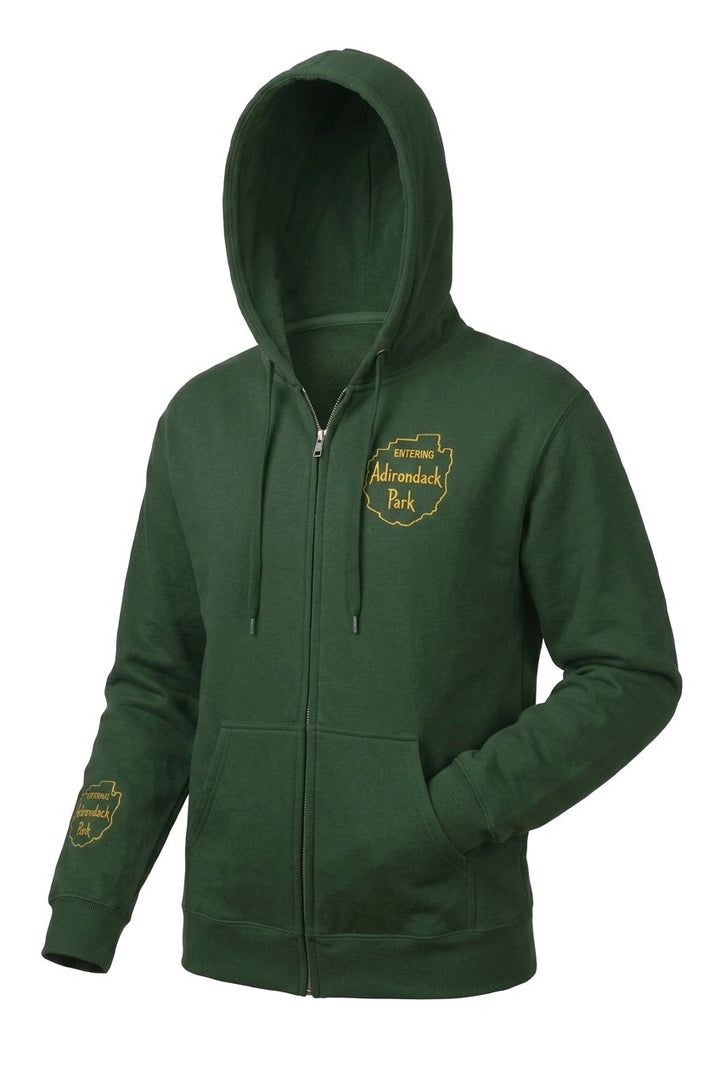 Entering Adirondack Park - Embroidered Zip Up Hoodie