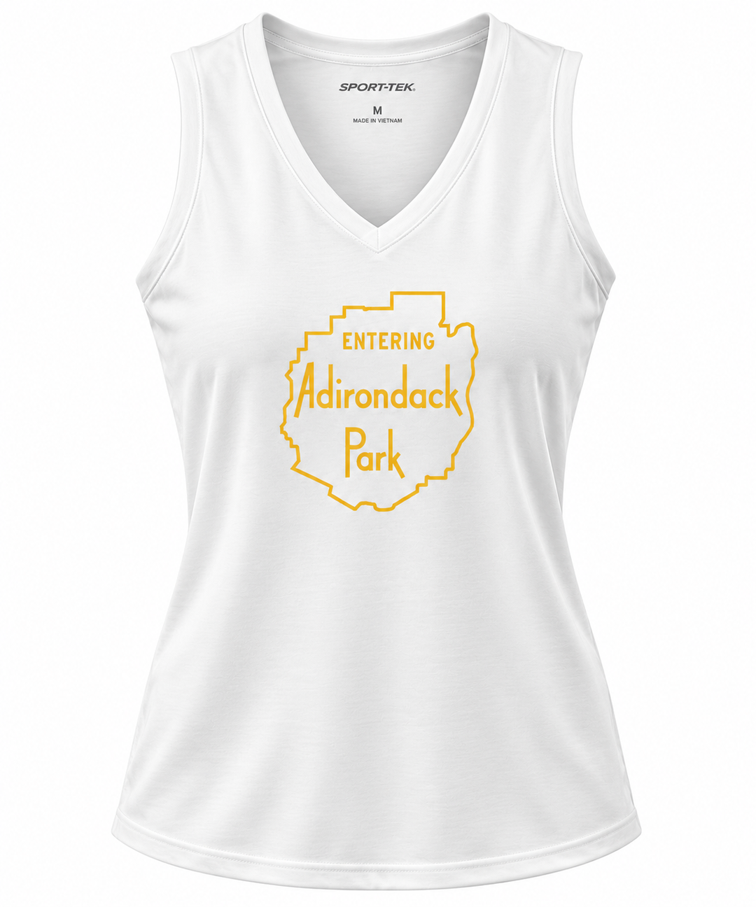 Entering Adirondack Park Ladies V-Neck Tank