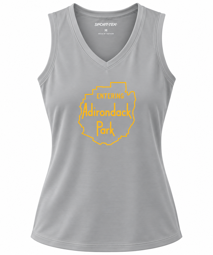 Entering Adirondack Park Ladies V-Neck Tank