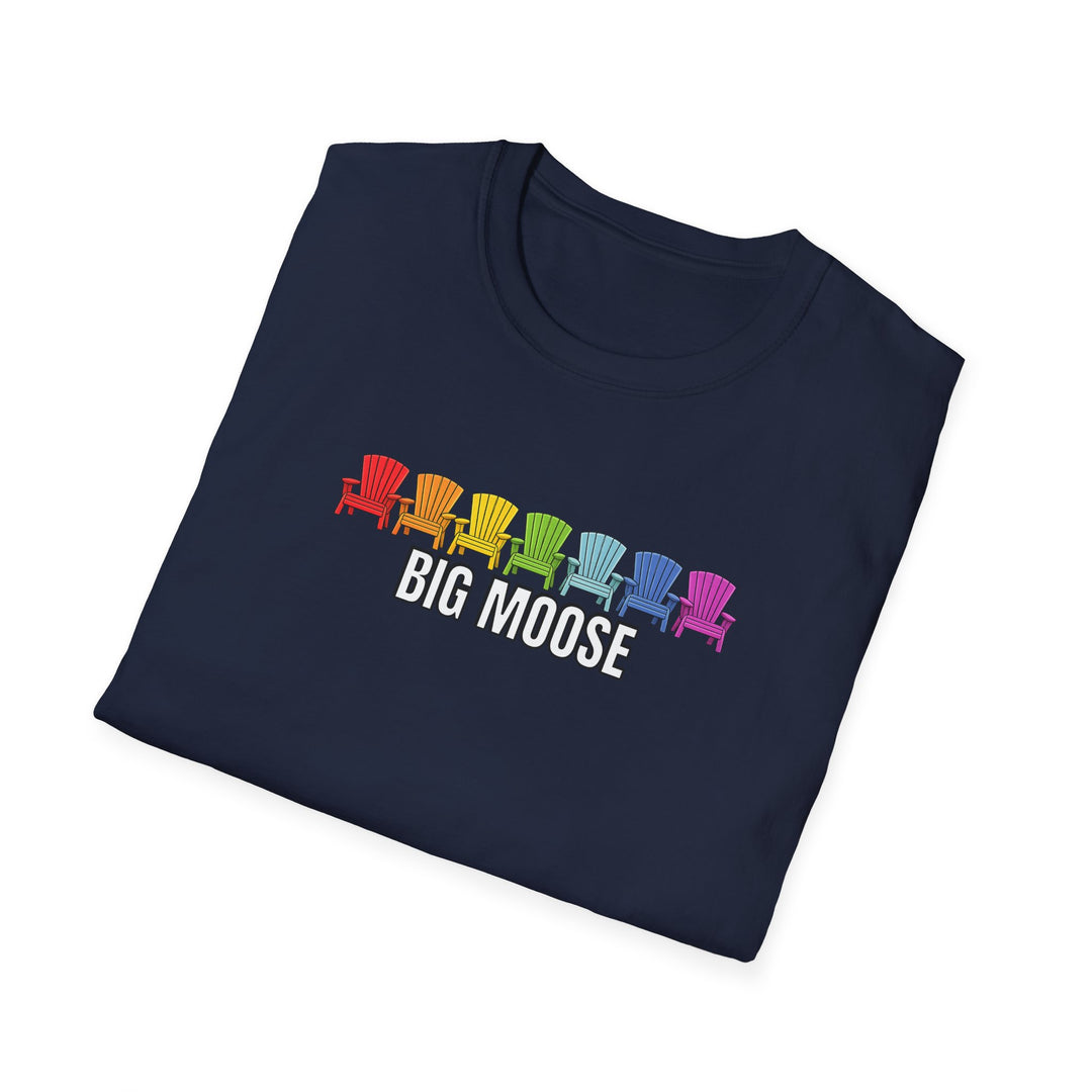 Big Moose Rainbow Chairs Unisex T-Shirt