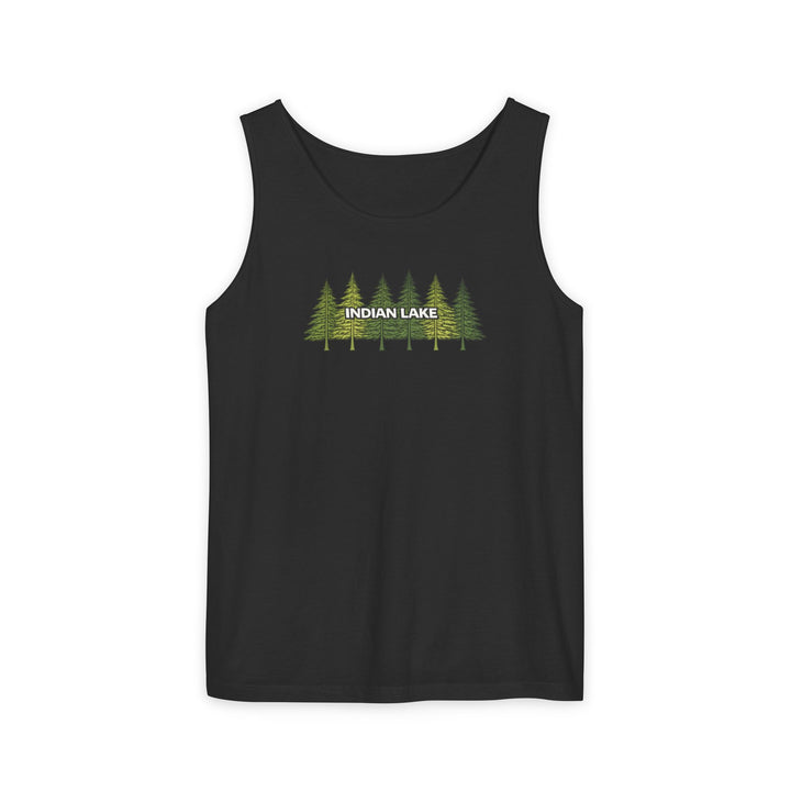 Indian Lake Unisex Tank - Pine Trees