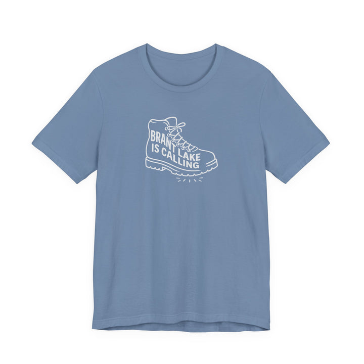 Brant Lake is Calling Hiking Boot Tee