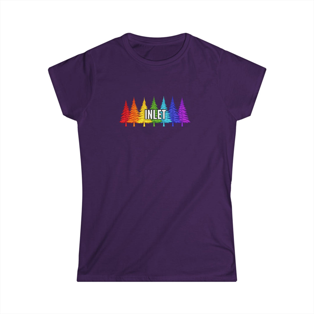 Inlet Ladies Tee -Rainbow Trees