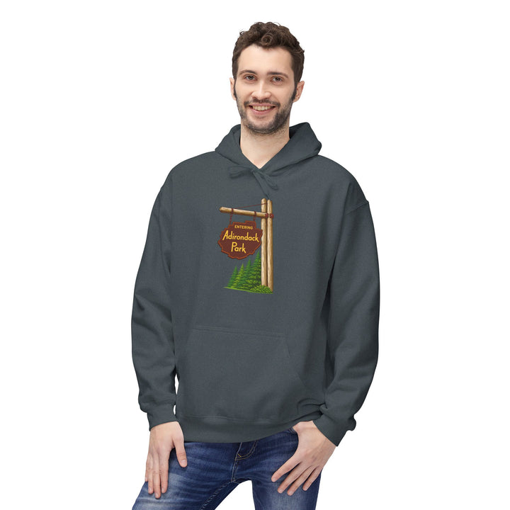 Entering Adirondack Park Sign Hoodie