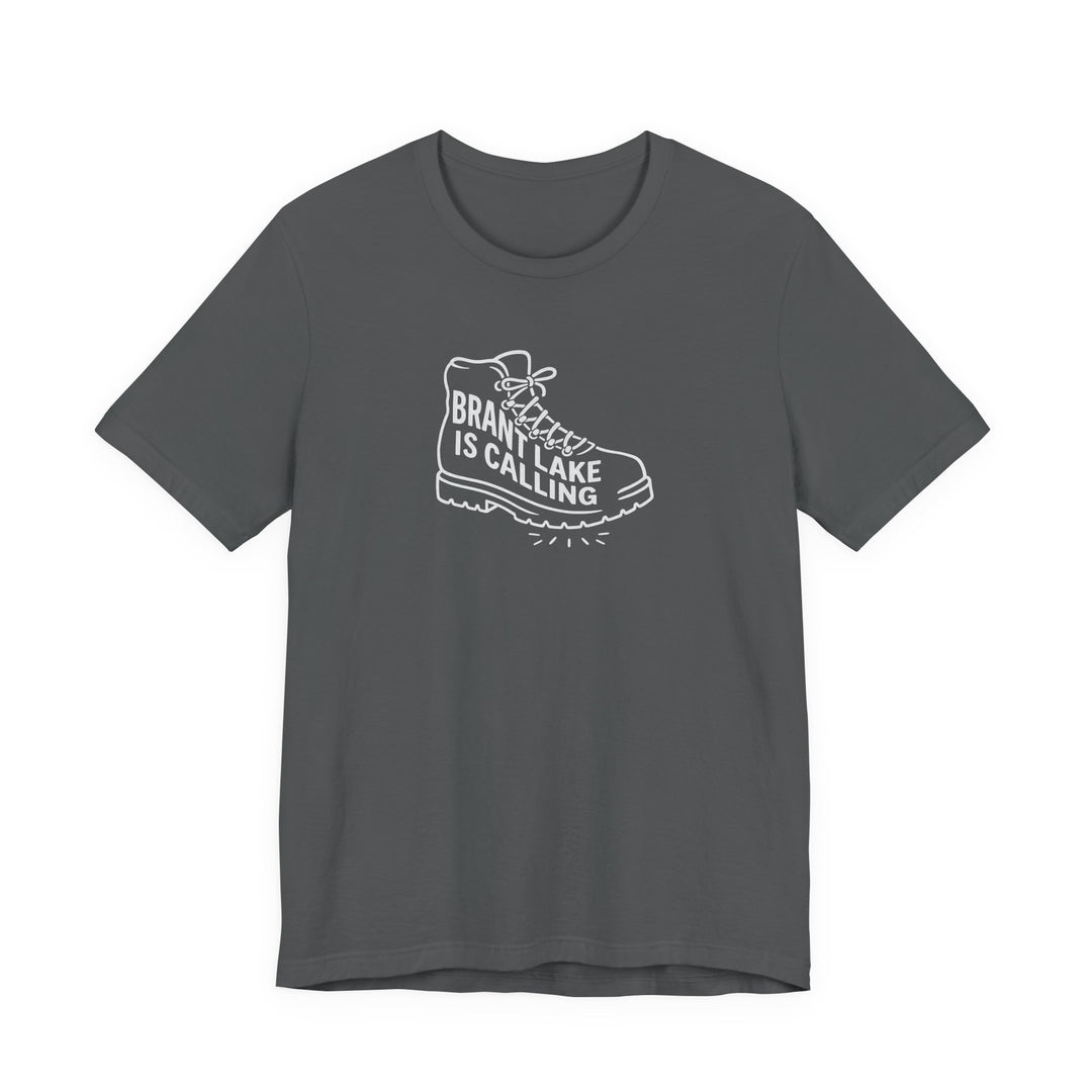 Brant Lake is Calling Hiking Boot Tee