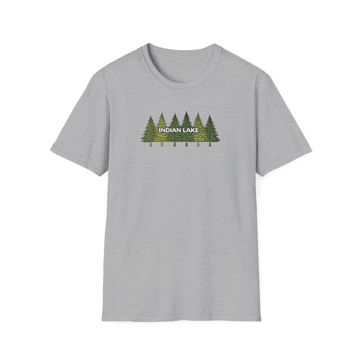 Indian Lake Unisex T-Shirt - Pine Trees