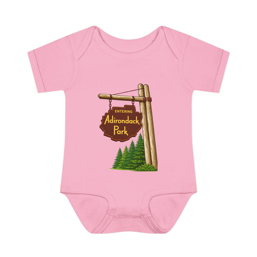 Entering Adirondack Park Sign Onesie