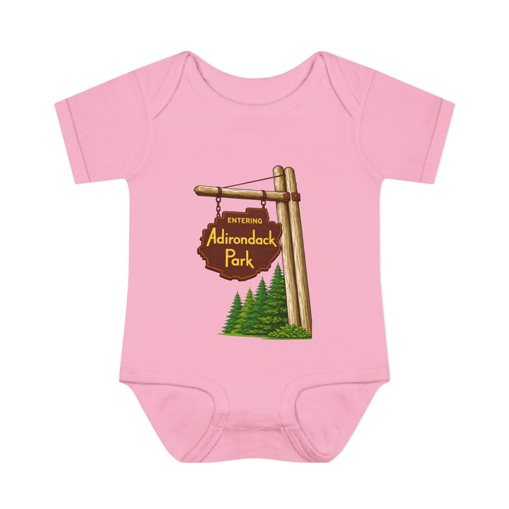 Entering Adirondack Park Sign Onesie