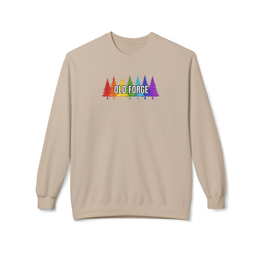 Old Forge Rainbow Trees Sweatshirt