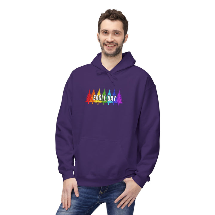 Eagle Bay Hoodie - Rainbow Trees