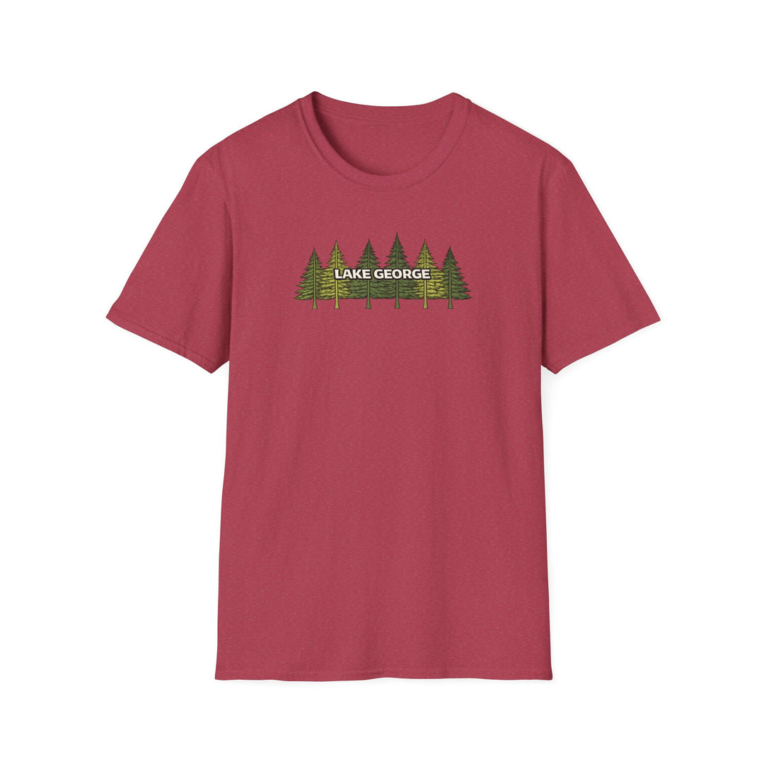 Lake George Unisex T-Shirt - Green Trees