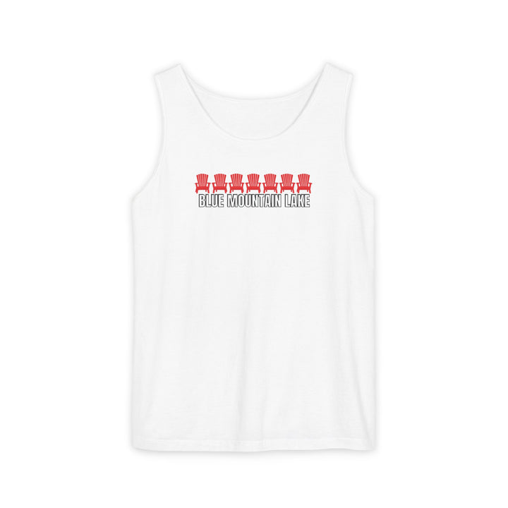 Blue Mountain Lake ADK Chairs Unisex Tank
