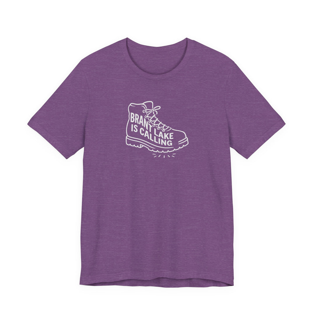 Brant Lake is Calling Hiking Boot Tee